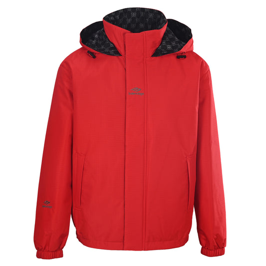 Balenciaga BLCG Double B Monogram Reversible Nylon Hooded Jacket