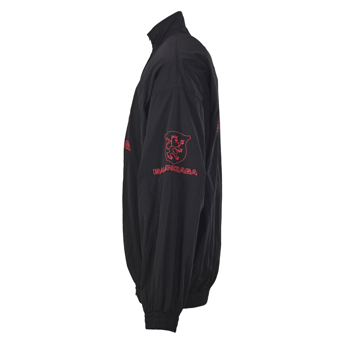 Balenciaga BLCG Lion Club Embroidered Washed Poplin Jacket