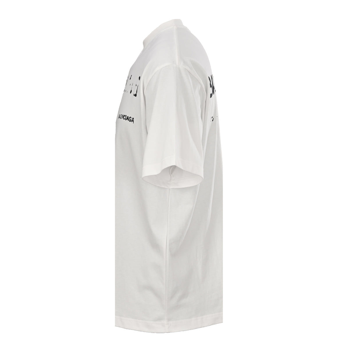 BALENCIAGA BLCG Blurred Graphic Drop Shoulder T-Shirt