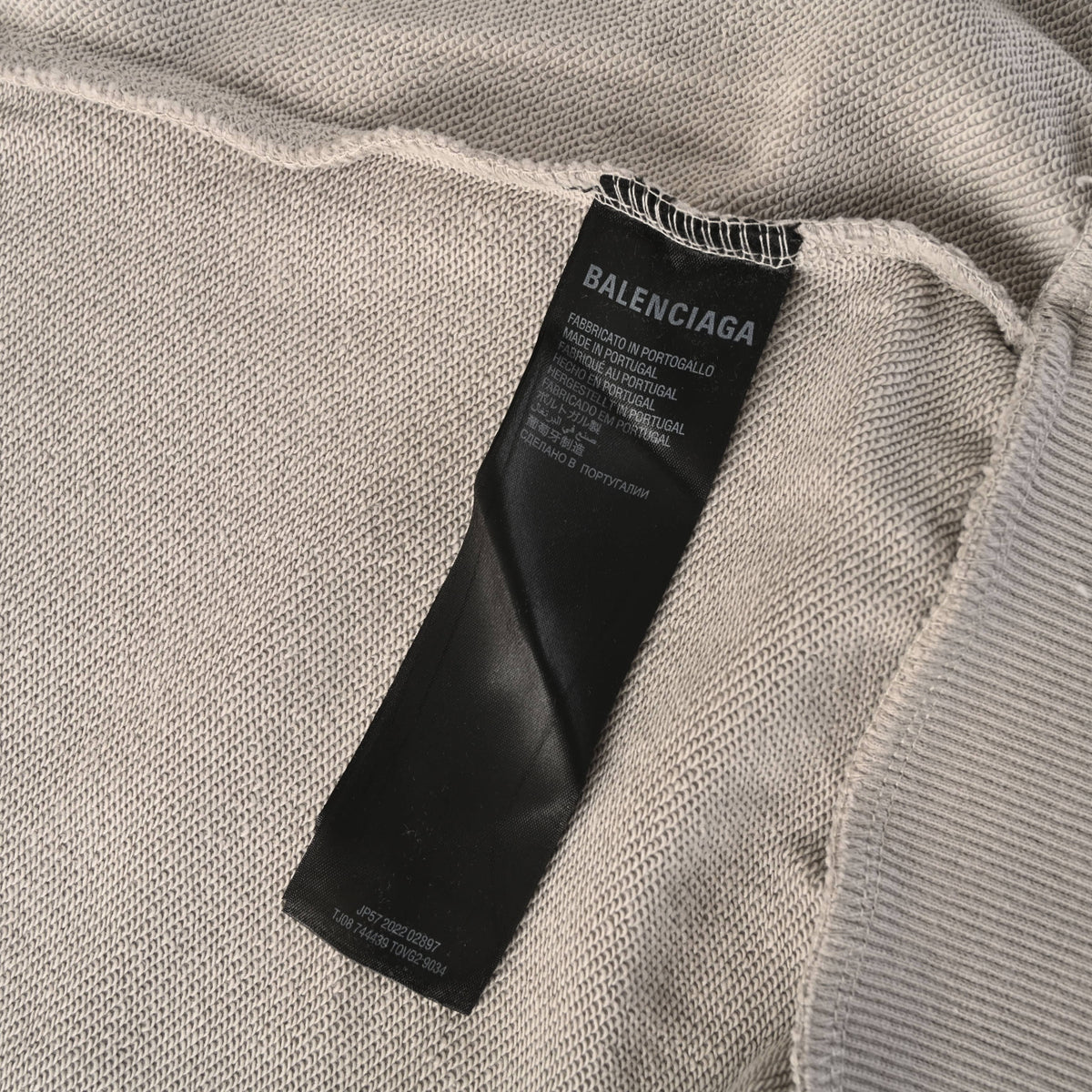 Balenciaga BLCG WFP Washed Cotton Terry Zip-Up Hoodie