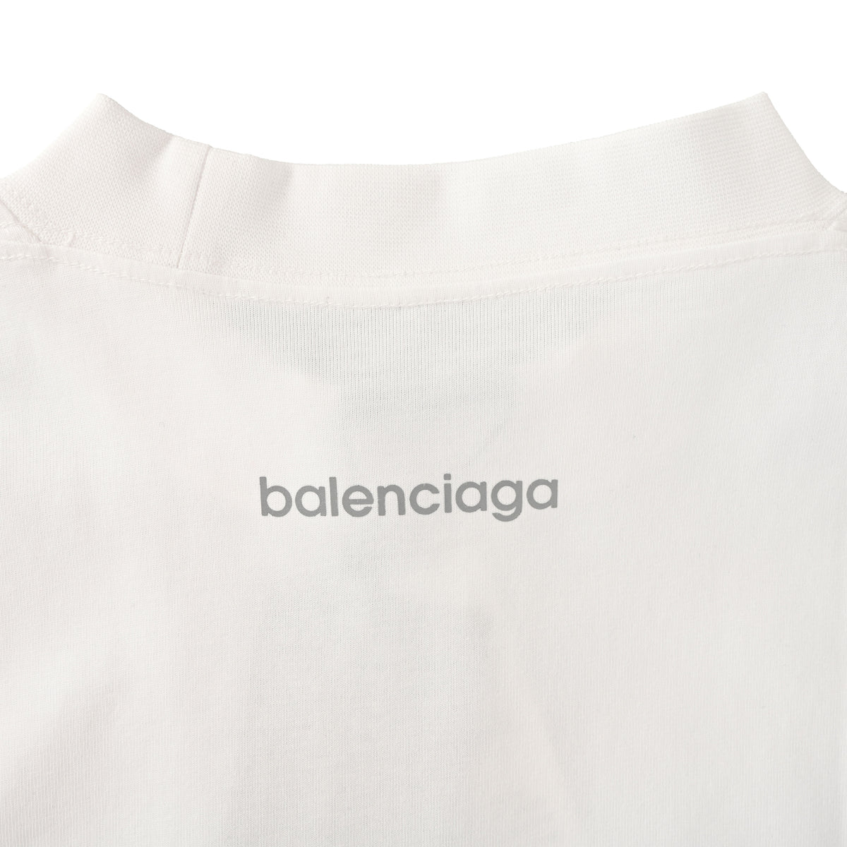 BALENCIAGA 6B Reflective Graphic Print Short Sleeve T-Shirt