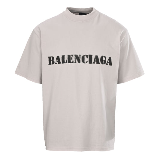 BALENCIAGA BLCG Horizontal Letter Print Short Sleeve T-Shirt