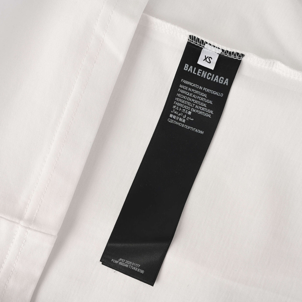 BALENCIAGA 6B Reflective Graphic Print Short Sleeve T-Shirt