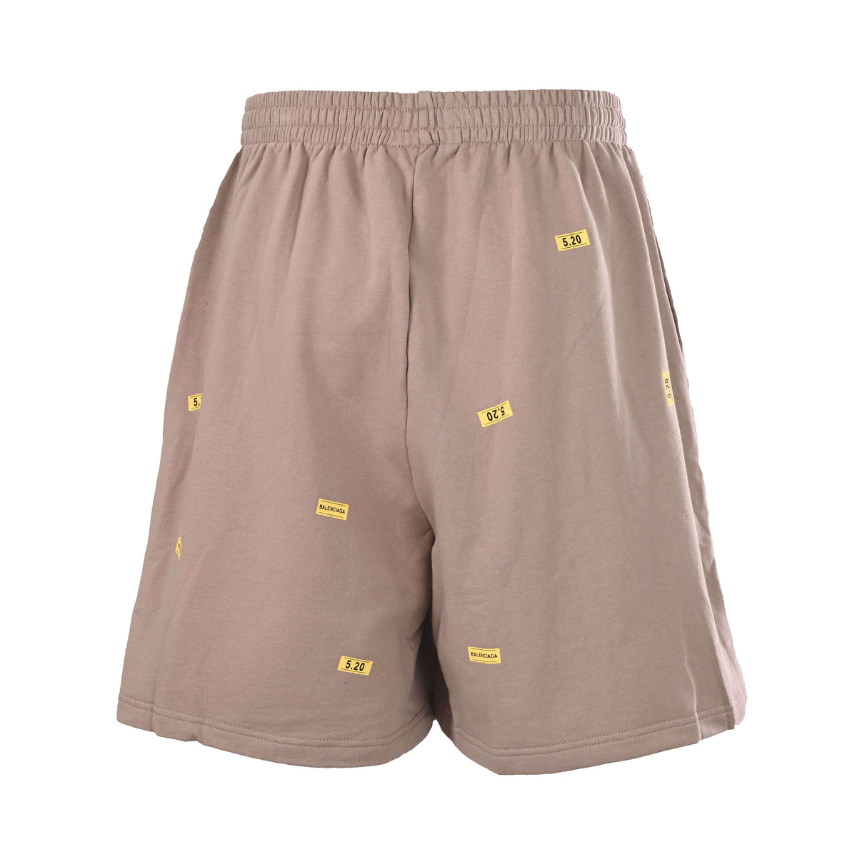BALENCIAGA Qixi Edition All-Over Tape Sticker Graphic Shorts