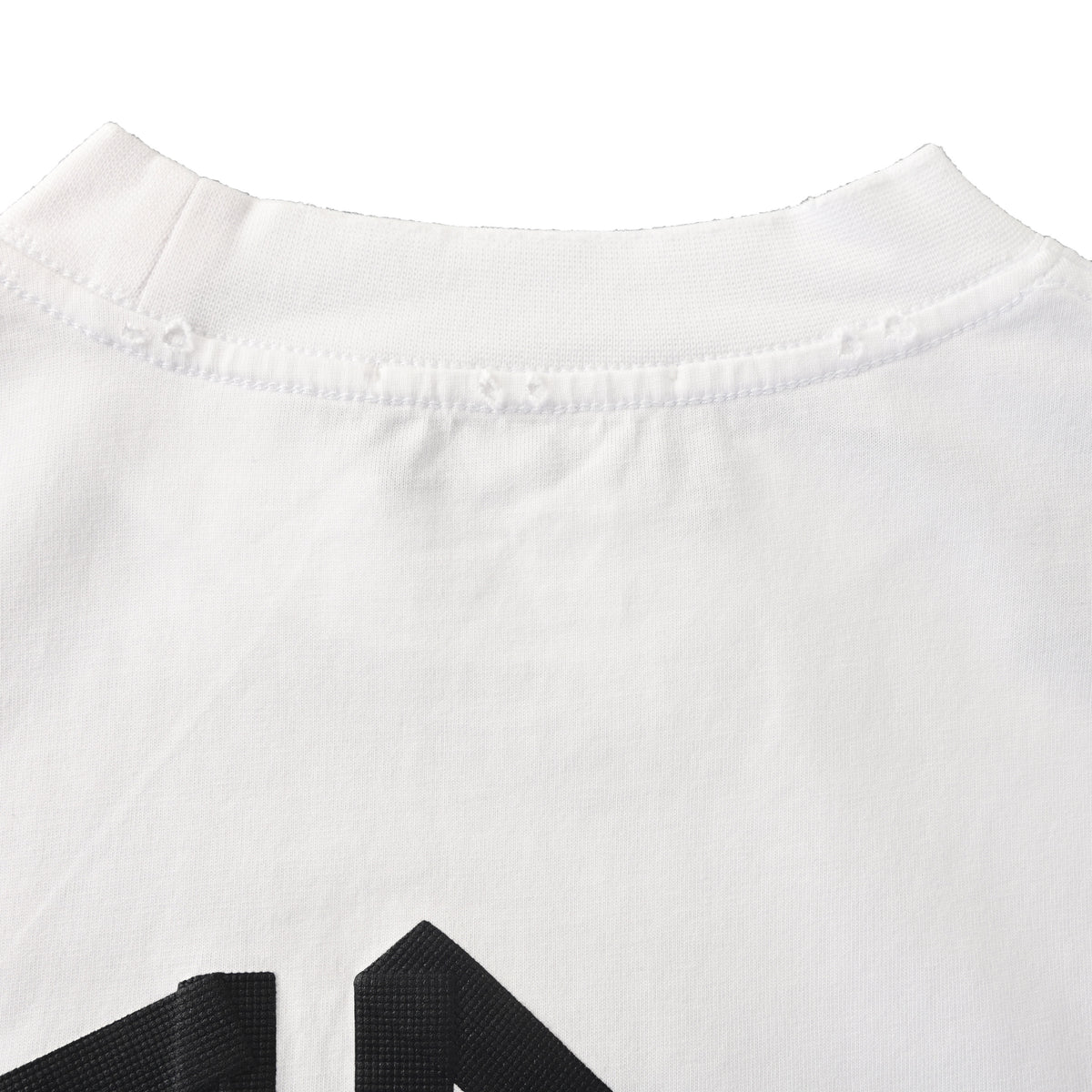 Balenciaga BLCG Washed Distressed Tape Graphic Long-Sleeve T-Shirt