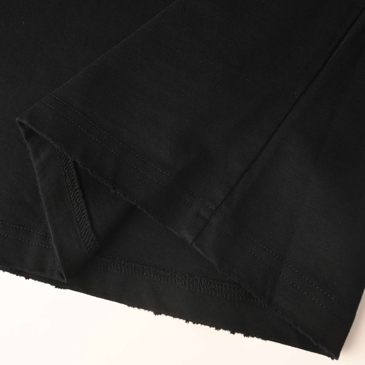 BALENCIAGA Contrast Letter Appliqué Washed Distressed T-Shirt