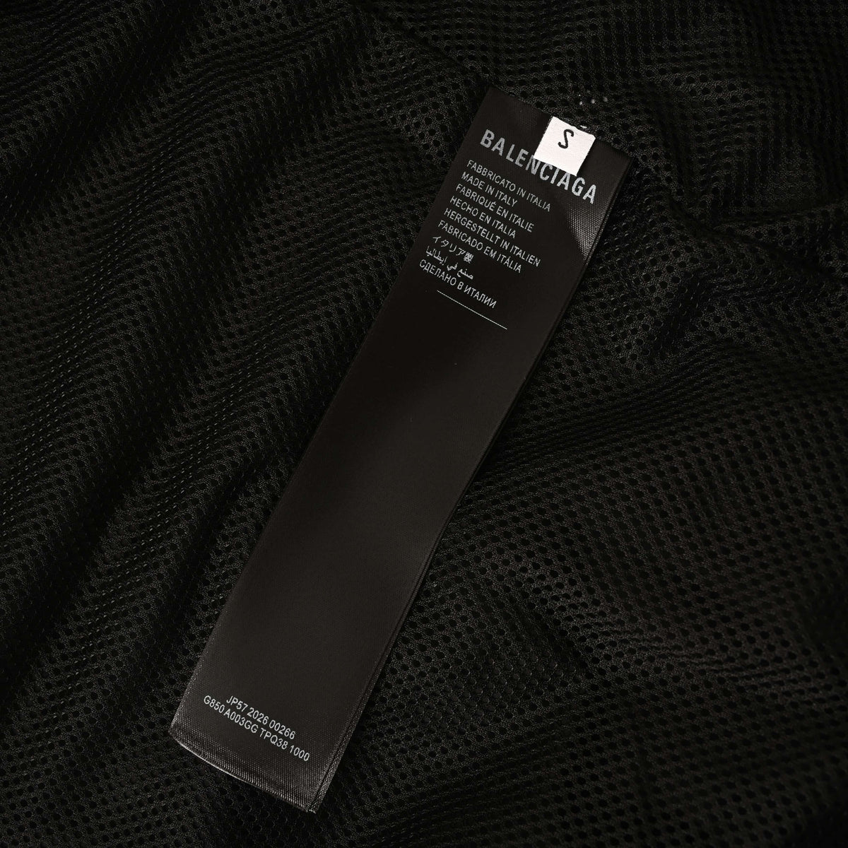 BALENCIAGA Cotton Poplin Badge Panelled Shell Jacket