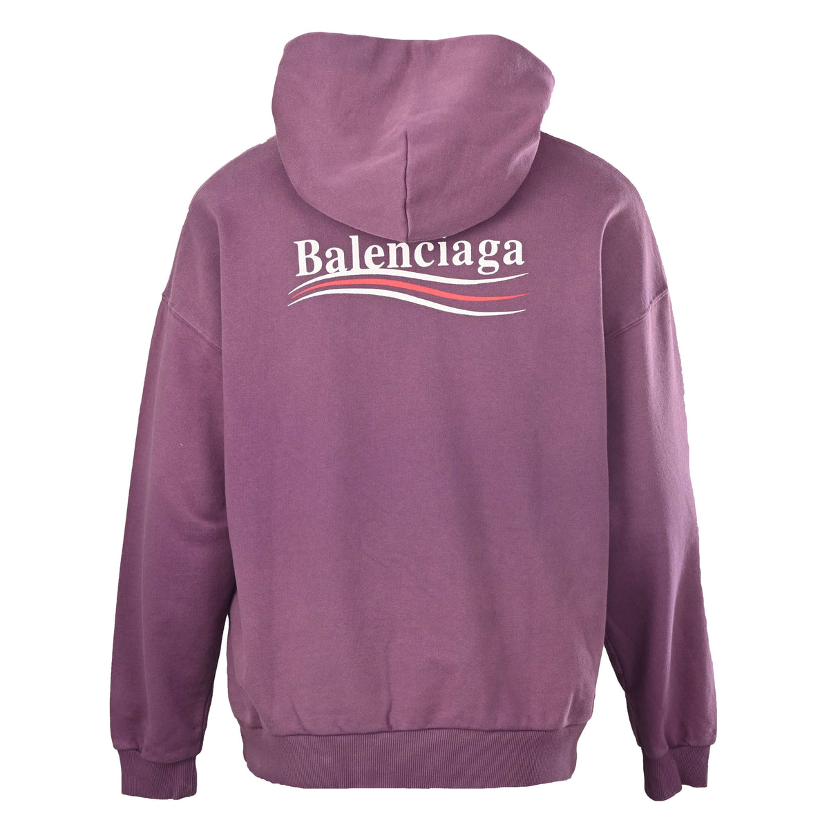 BALENCIAGA Washed Cola Lettering Hoodie