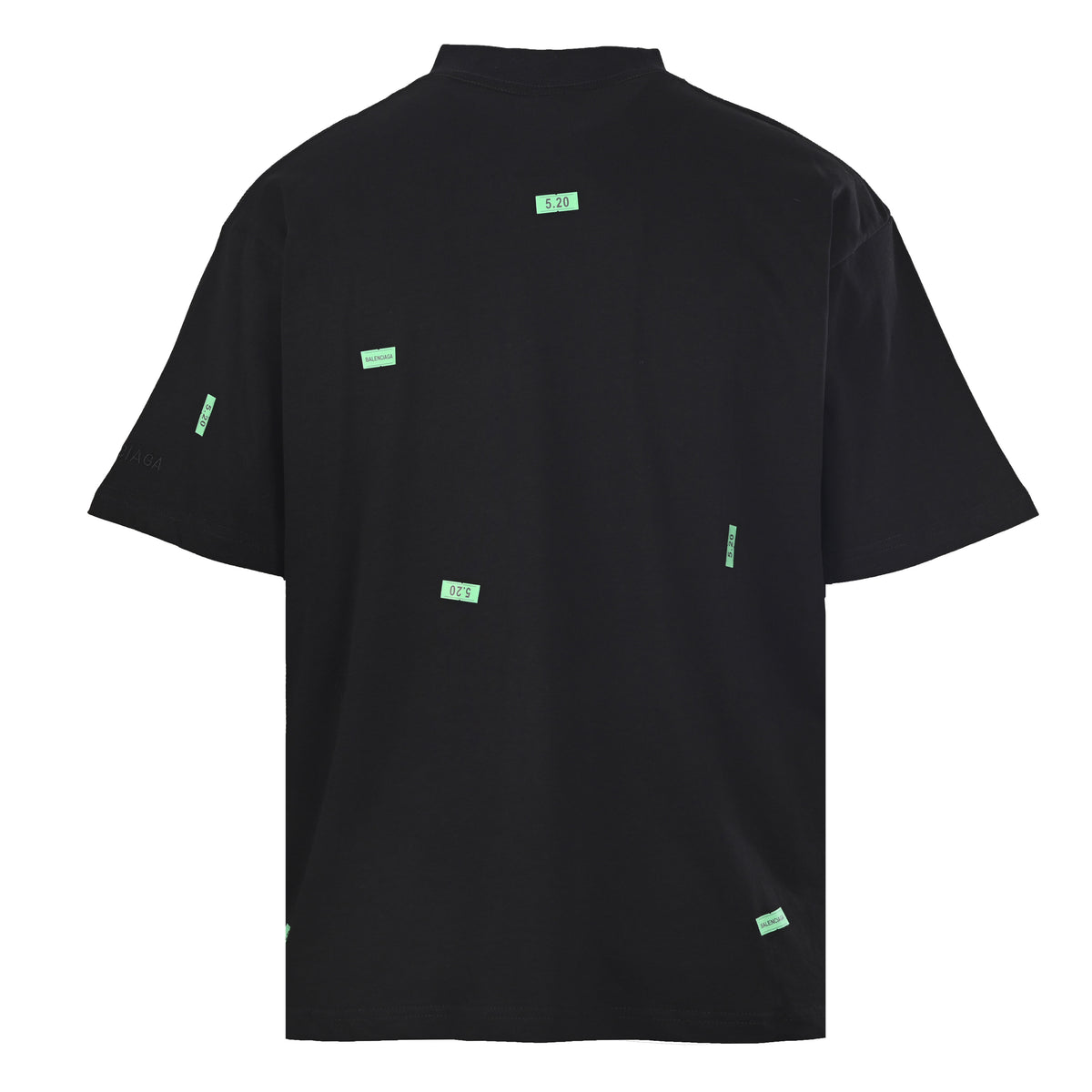 BALENCIAGA Qixi Edition All-Over Tape Graphic Short Sleeve T-Shirt
