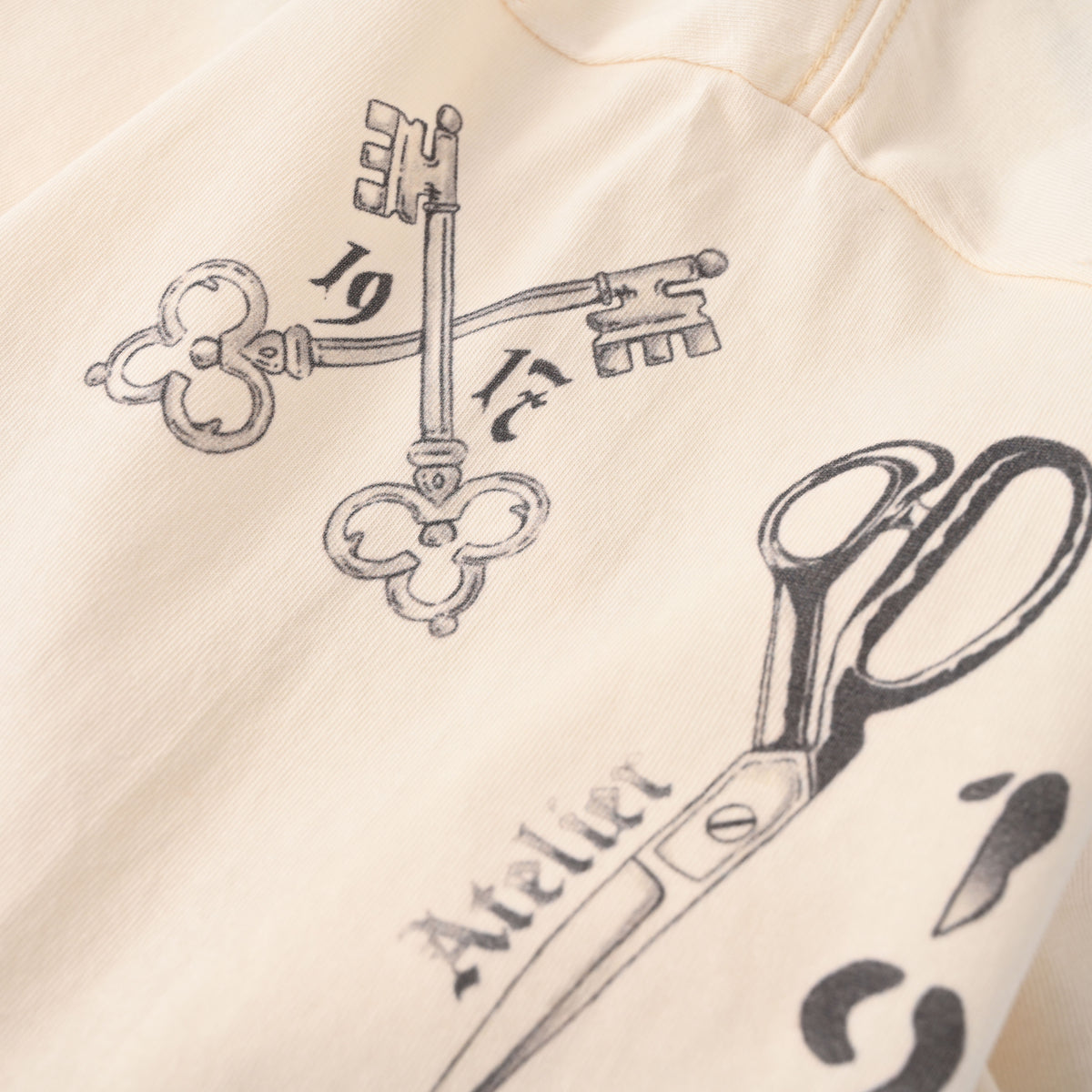 BALENCIAGA Tattoo Graphic Short Sleeve T-Shirt