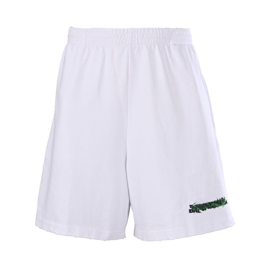 BALENCIAGA Green Tape Motif Shorts