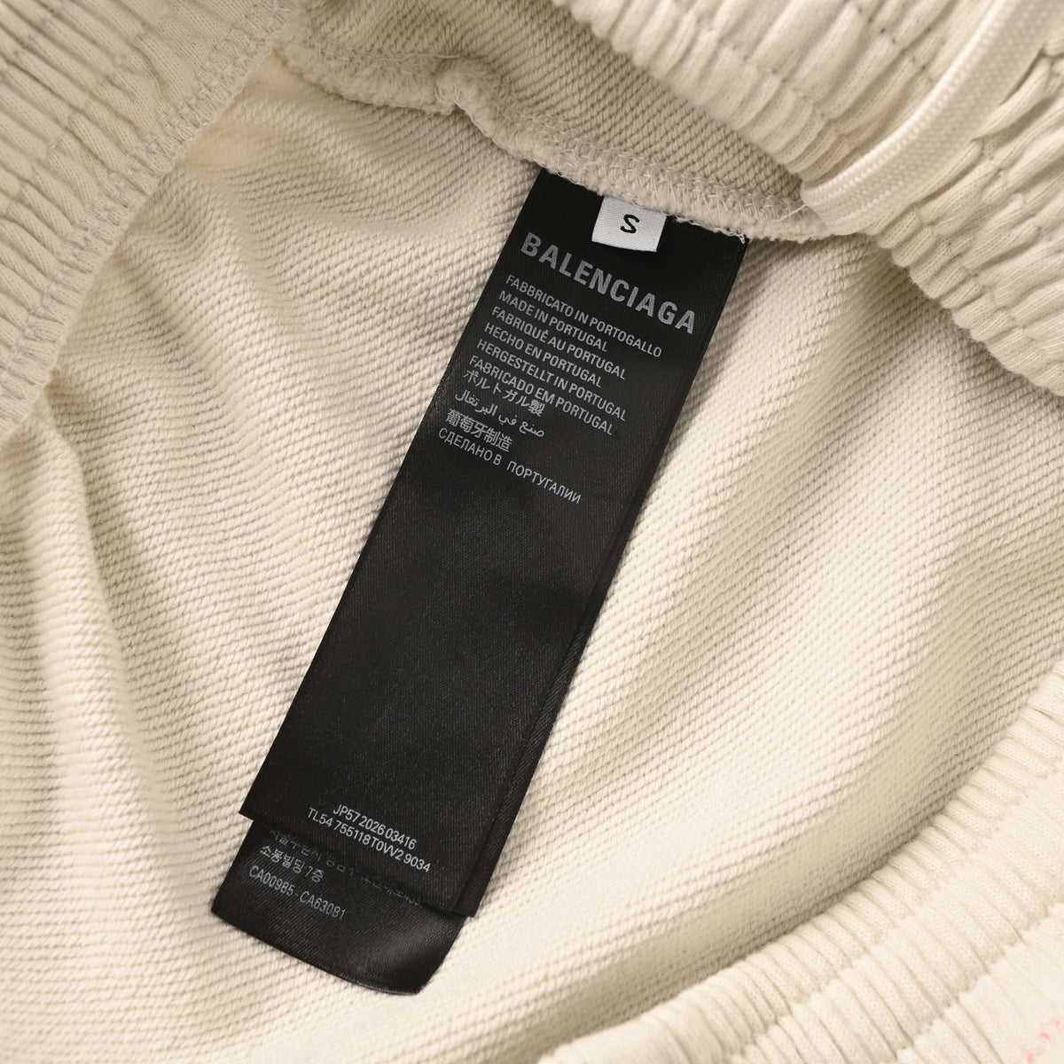 BALENCIAGA BLCG BACK Embroidered Lettering Shorts