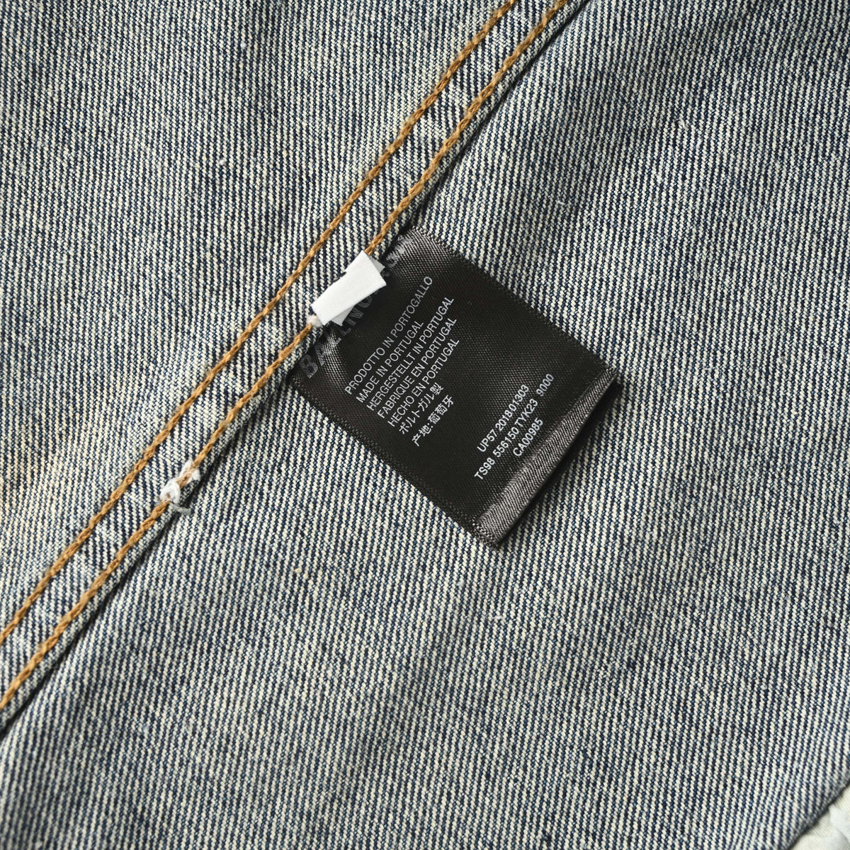 Balenciaga BLCG Hand-Painted Graffiti Washed Denim Jacket
