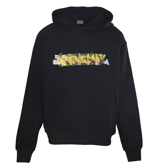 BALENCIAGA Layered Tape Design Hoodie