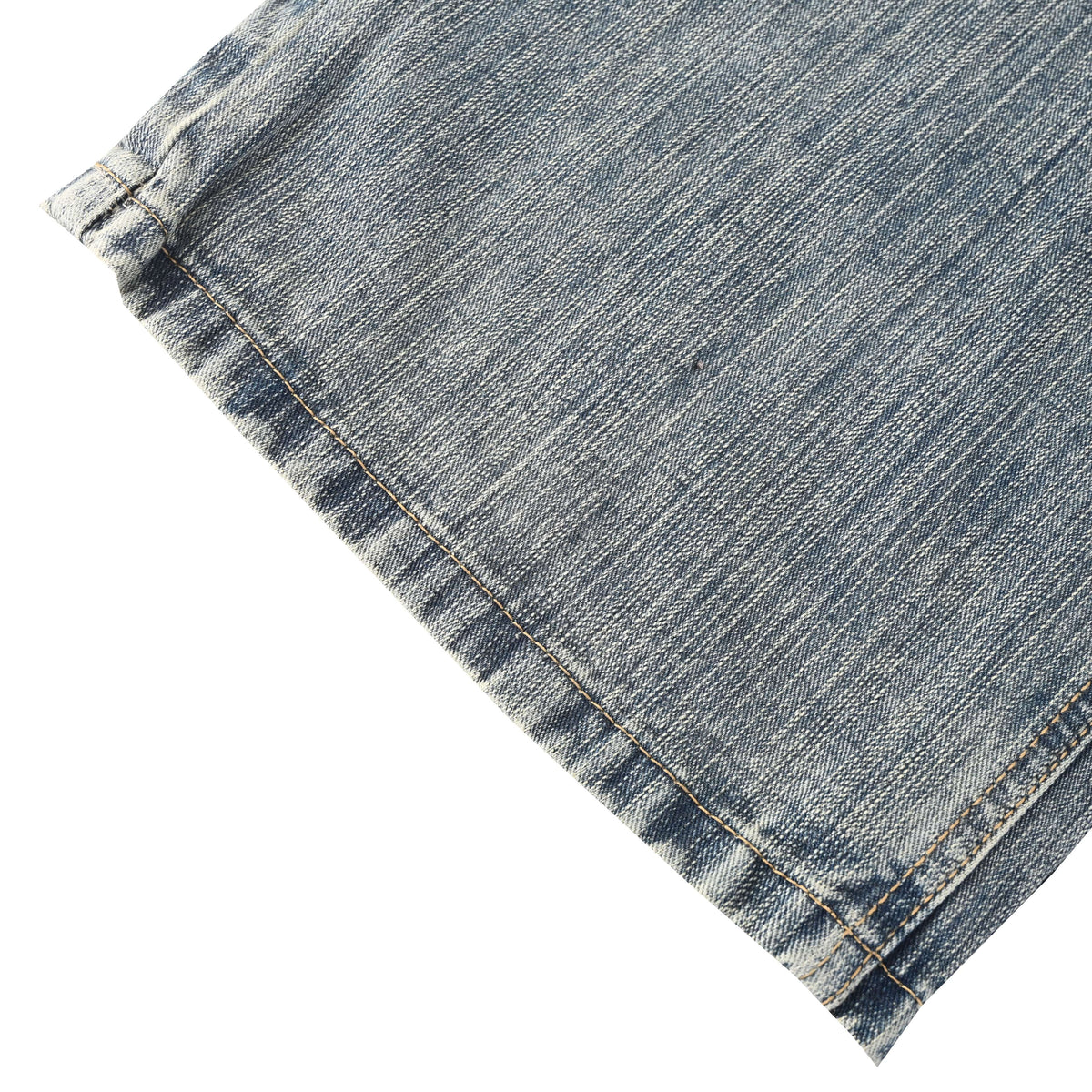 Unisex Denim & Heather Gray French Terry Panelled Jeans