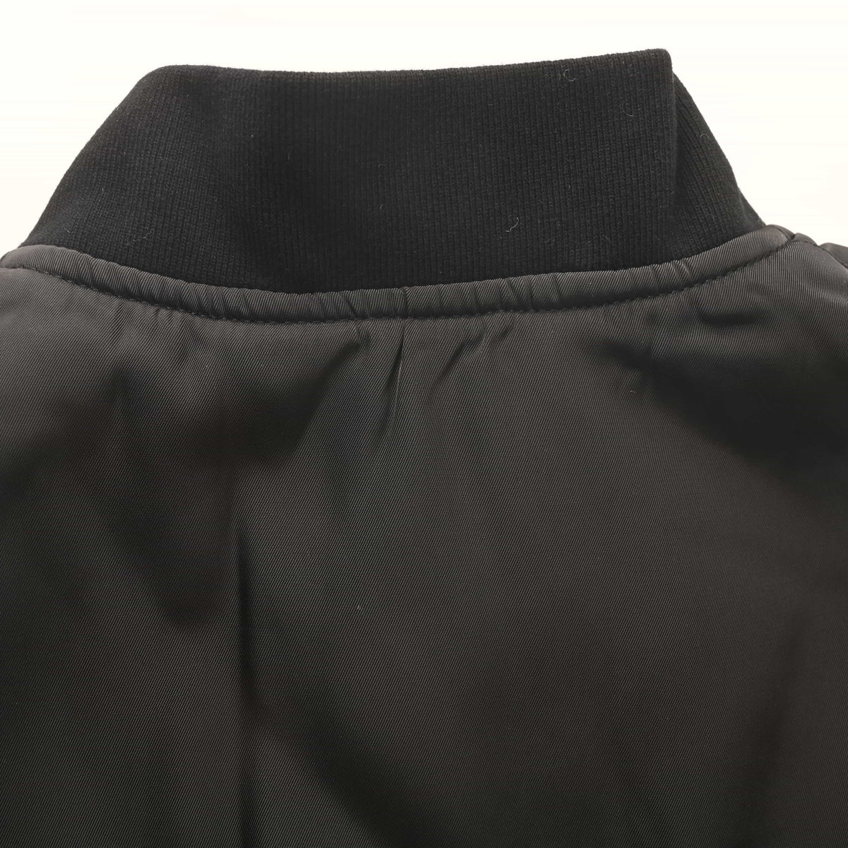 Balenciaga BLCG Slogan Embroidered Quilted Bomber Jacket