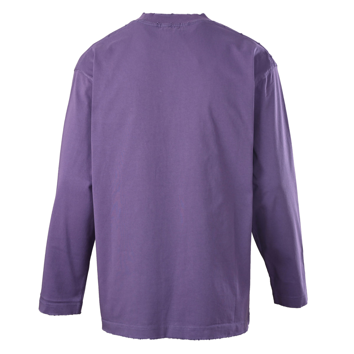 Balenciaga BLCG Cutout Embroidered Paint-Splatter Long-Sleeve T-Shirt