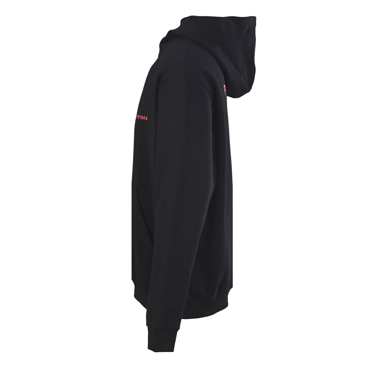 BALENCIAGA Cowl Neck Gradient Print Hoodie