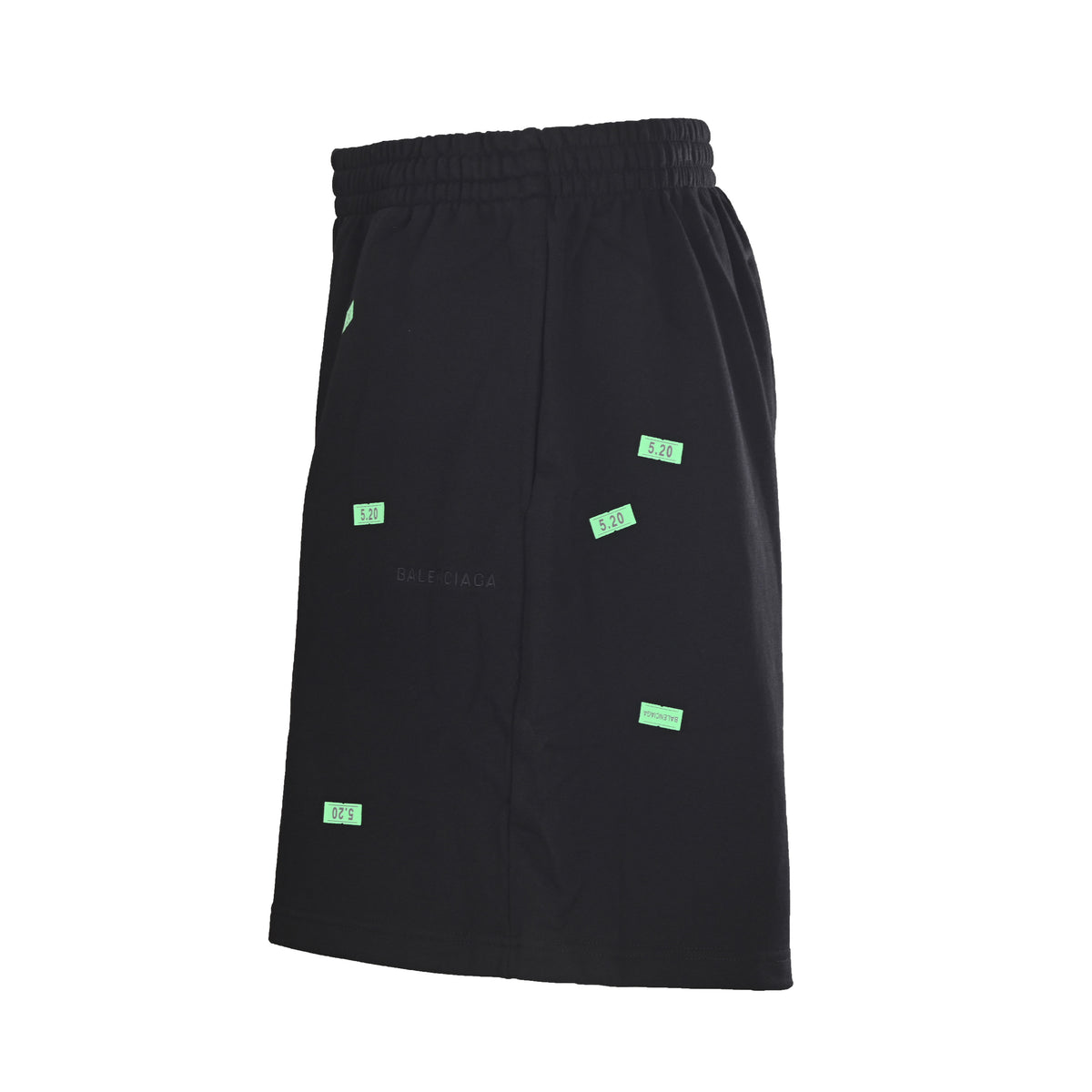 BALENCIAGA Qixi Edition All-Over Tape Sticker Graphic Shorts