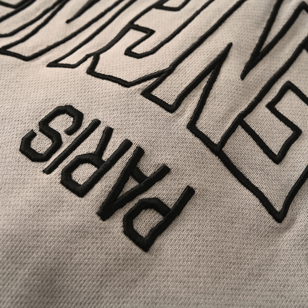 Balenciaga BLCG Distressed Reverse-Letter Embroidered Zip-Up Jacket