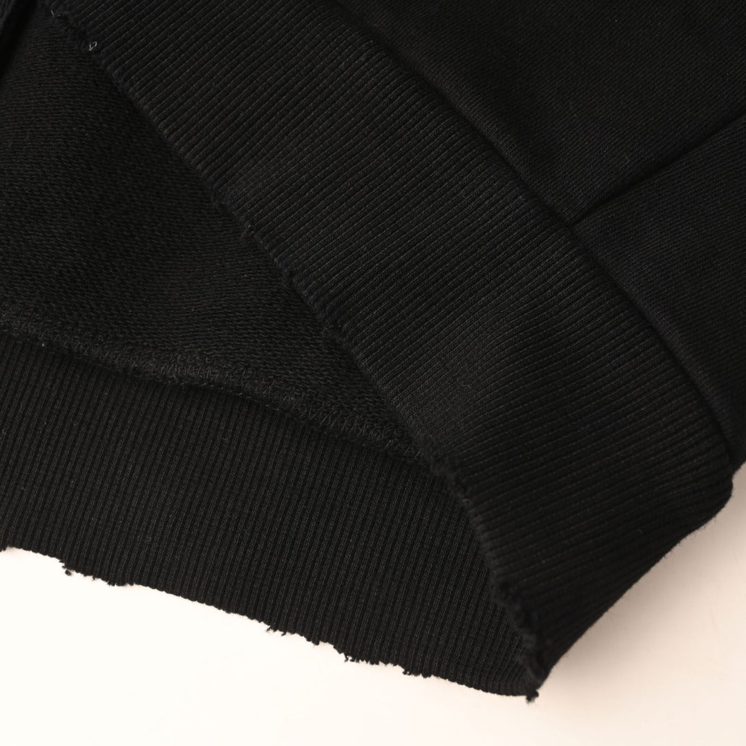Balenciaga BLCG Distressed Reverse-Letter Embroidered Zip-Up Jacket