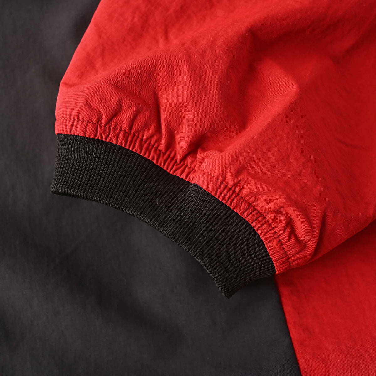 BALENCIAGA BLCG Nylon Long Sleeve T-Shirt with Black and Red Logo Detailing