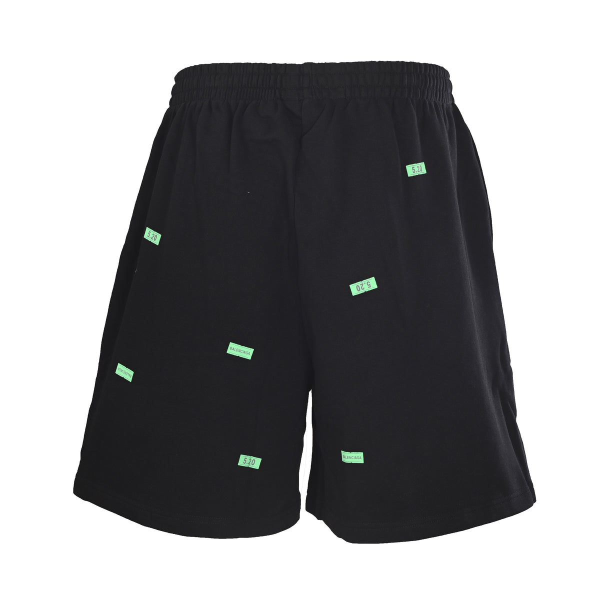 BALENCIAGA Qixi Edition All-Over Tape Sticker Graphic Shorts