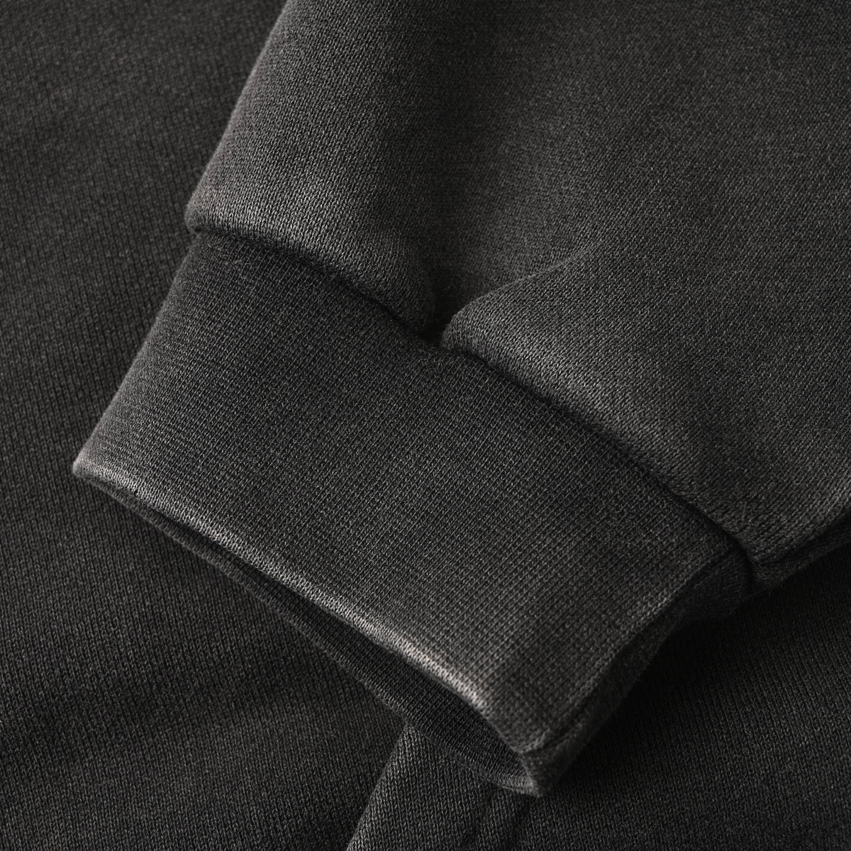 Balenciaga BLCG Washed Black Blur Ring Heavyweight Hoodie