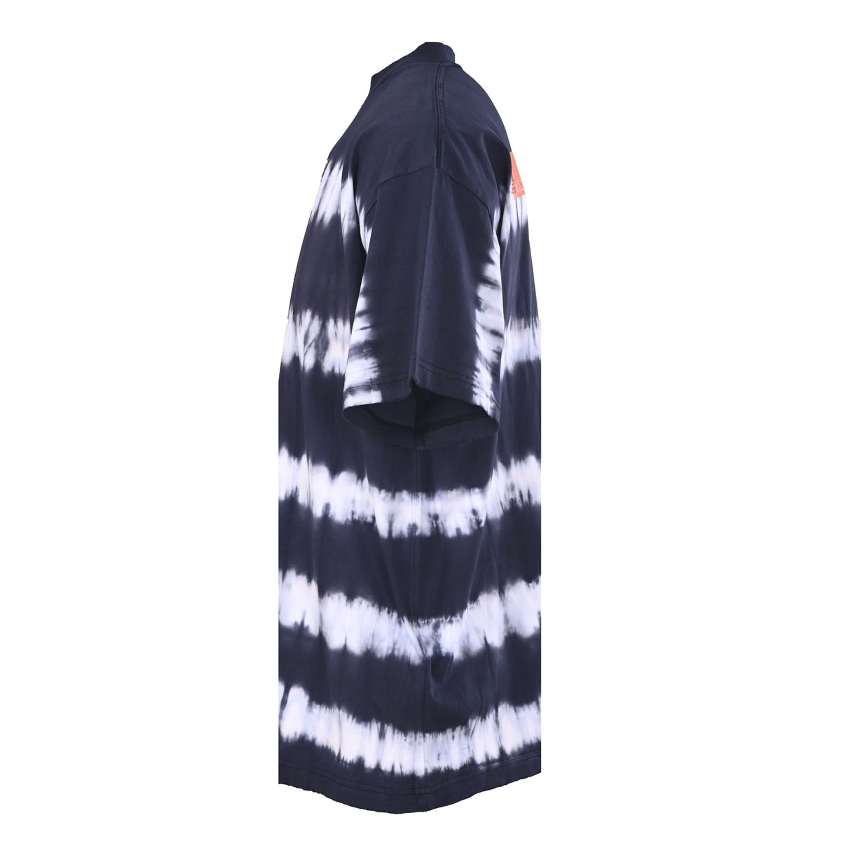 BALENCIAGA Tie-Dye Tape Motif Short Sleeve T-Shirt