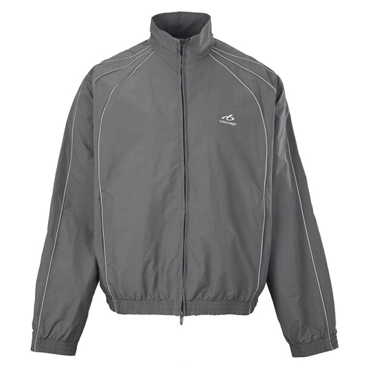 BALENCIAGA Bodies 6B Grey Shell Track Jacket