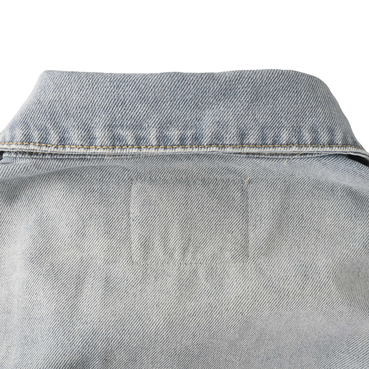 BALENCIAGA Light Blue Washed Denim Long Sleeve Shirt