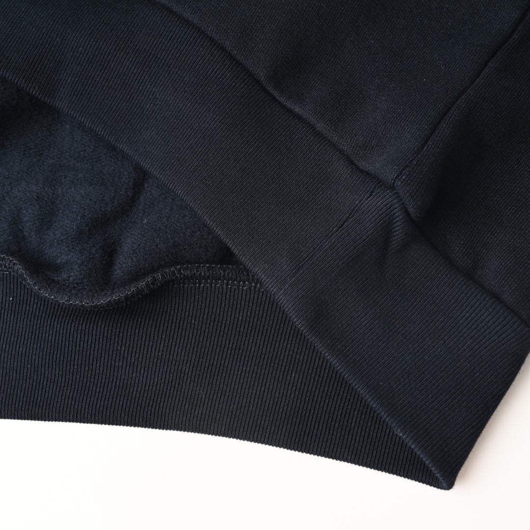BALENCIAGA V-Neck Embroidered Lettering Hoodie