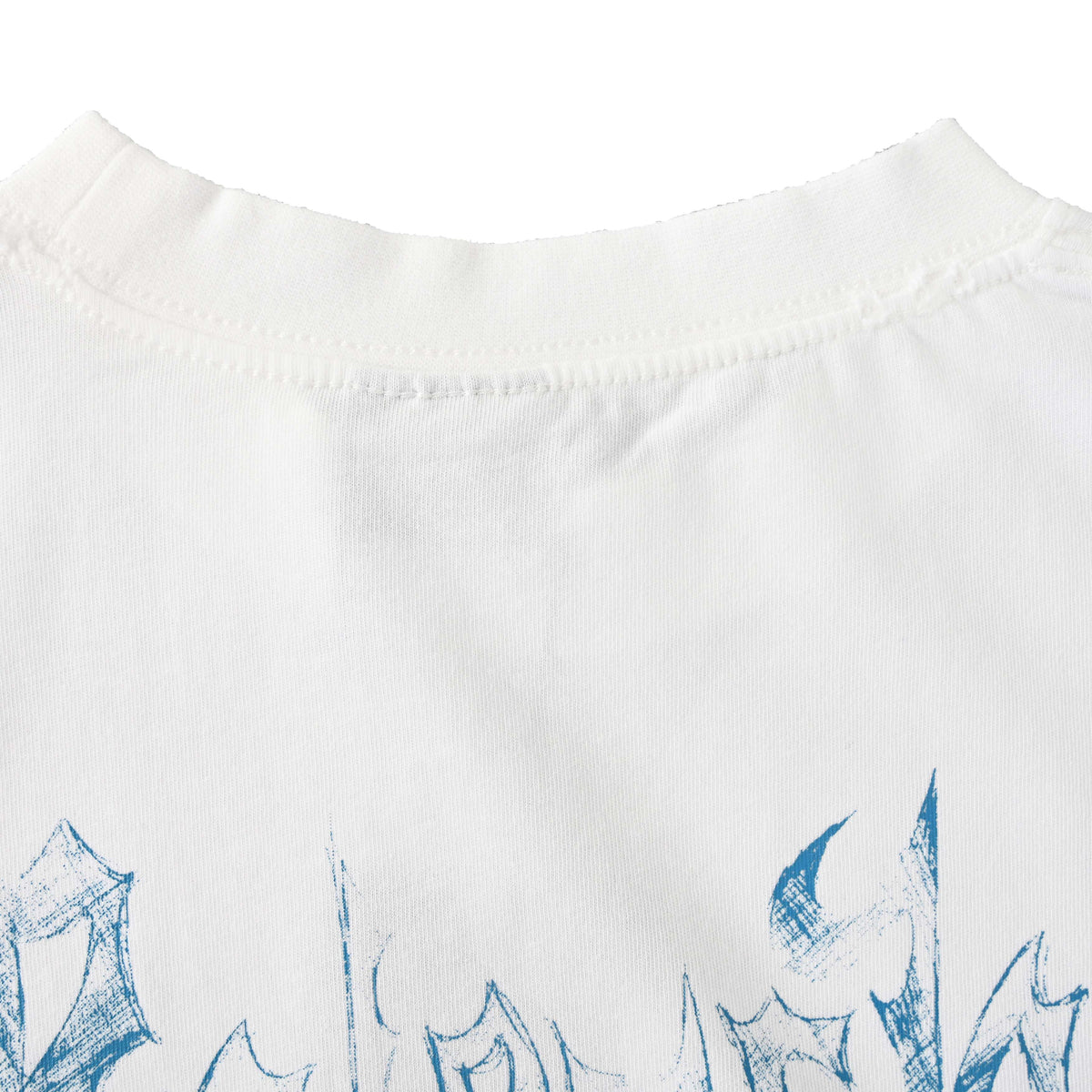 BALENCIAGA Sketchy Gothic Print Short Sleeve T-Shirt