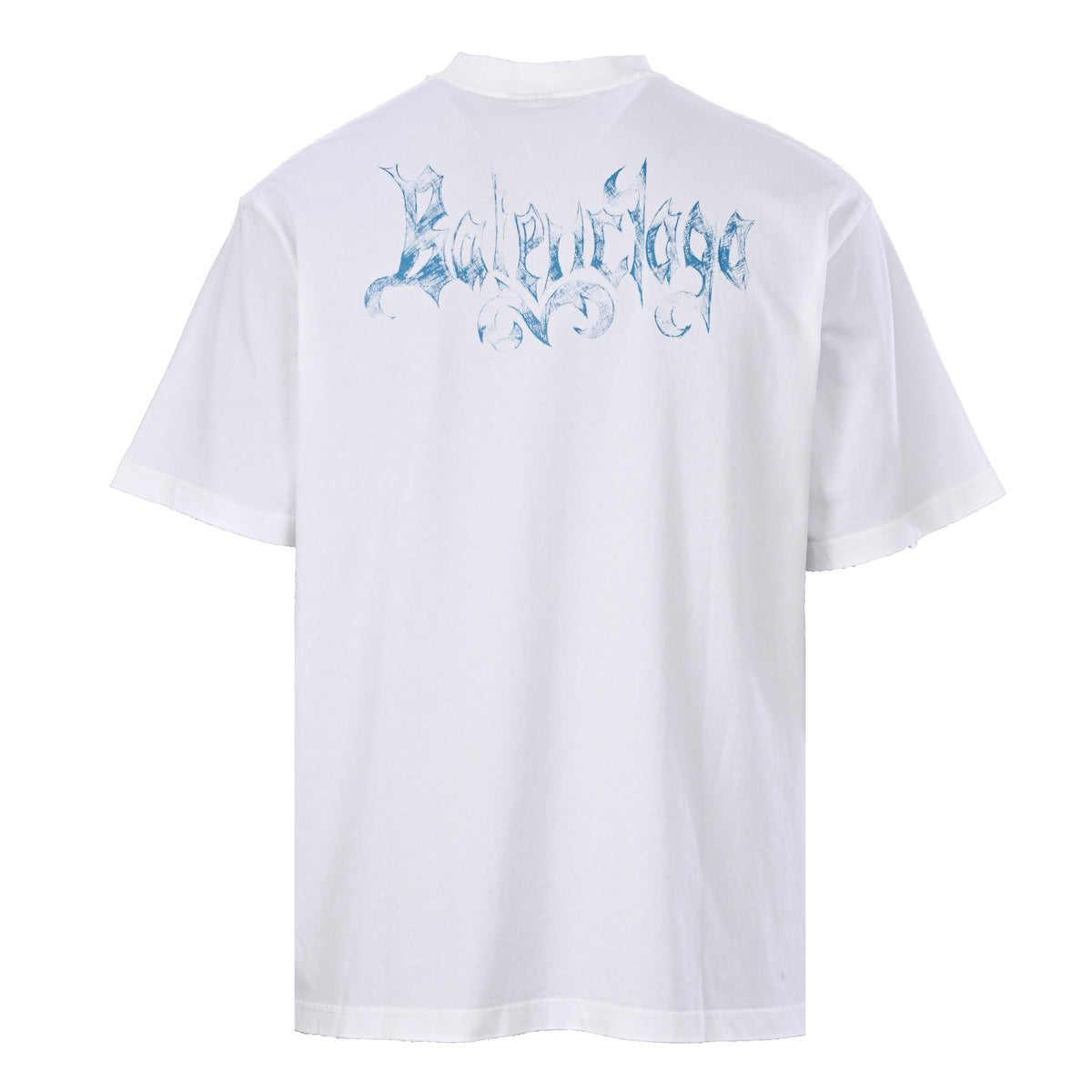 BALENCIAGA Sketchy Gothic Print Short Sleeve T-Shirt