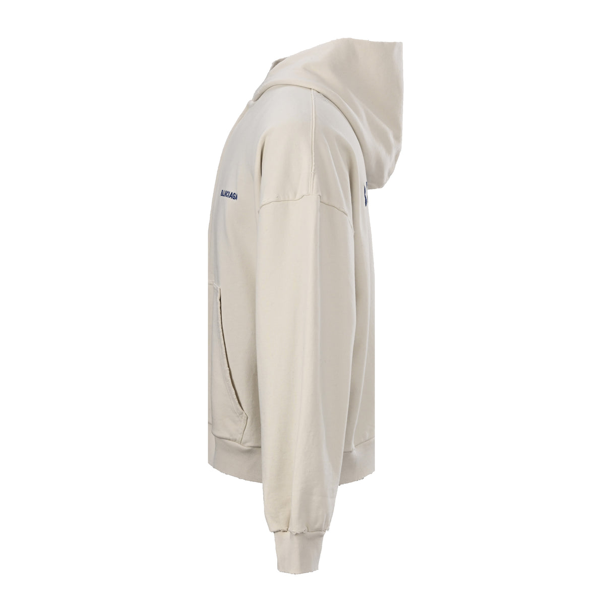 BALENCIAGA Embroidered Lettering Zip-Up Hoodie