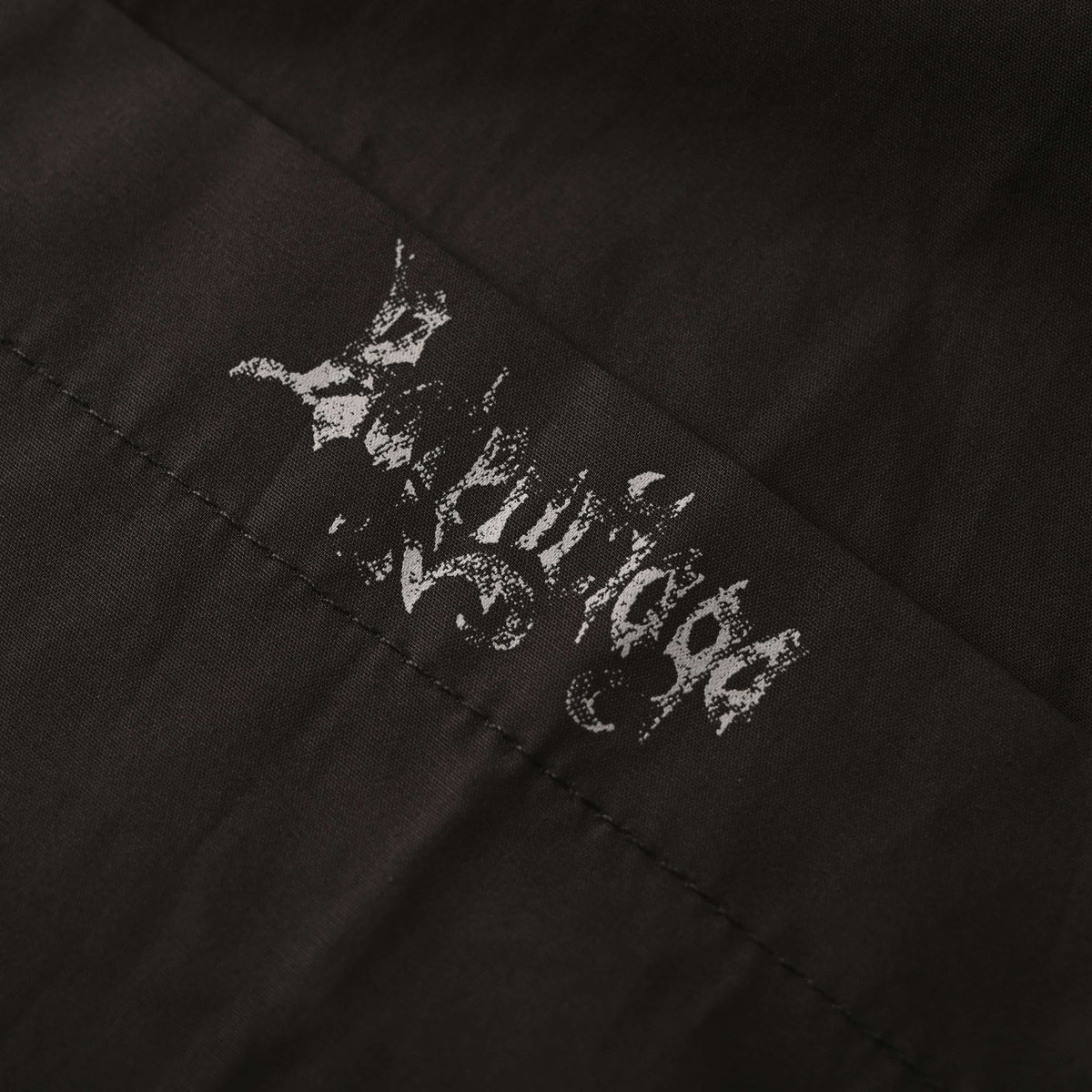 BALENCIAGA Gothic Lettering Print Short Sleeve Shirt