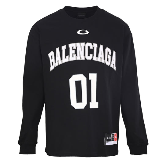 BALENCIAGA x Manchester United Number 10 Football Long Sleeve T-Shirt