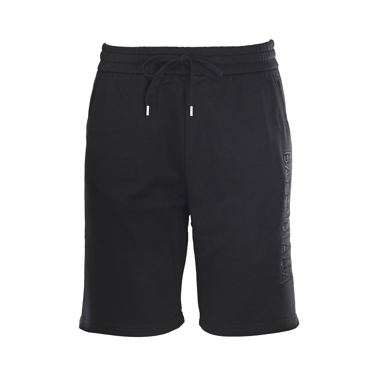 BALENCIAGA Spray-Paint Graphic Embroidered Lettering Shorts