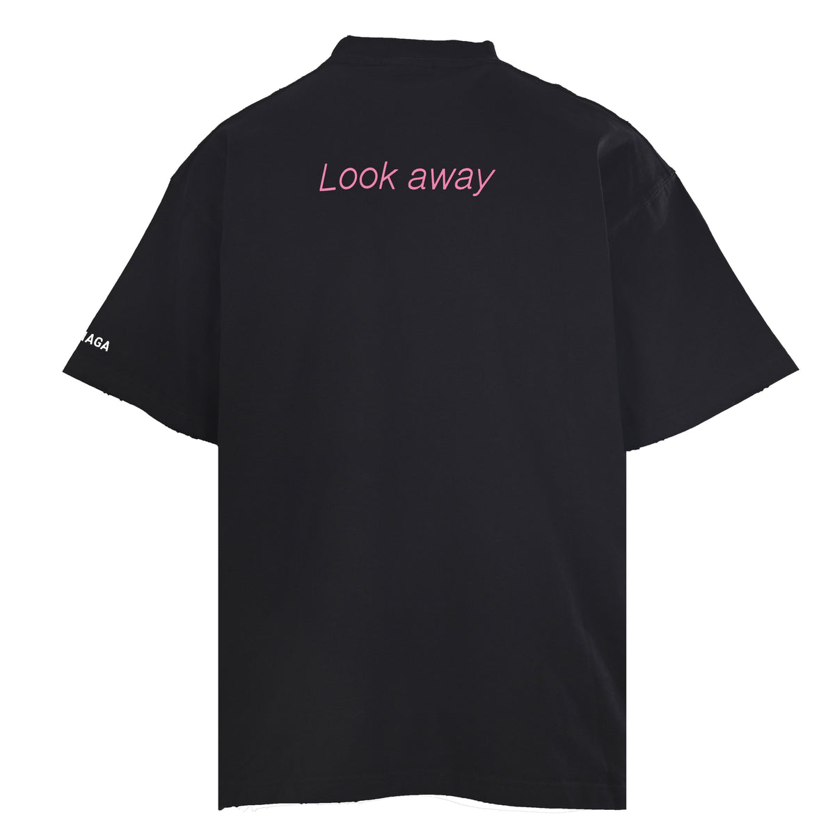 BALENCIAGA Euphoria Portrait Graphic Short Sleeve T-Shirt