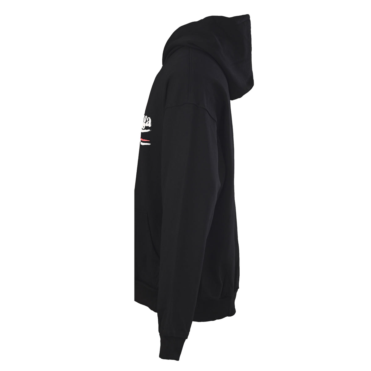 Unisex Oversized Blurred Graphic Cotton French Terry Hoodie