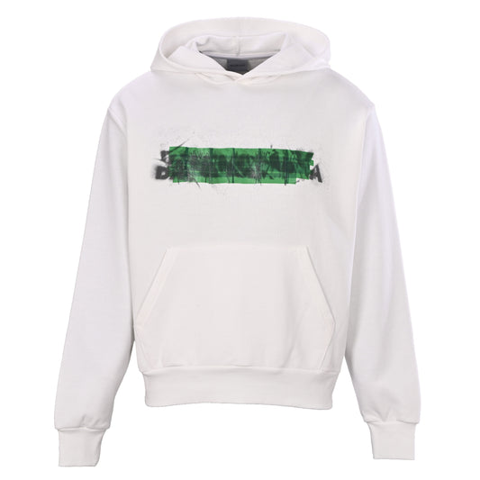 BALENCIAGA Layered Tape Design Hoodie