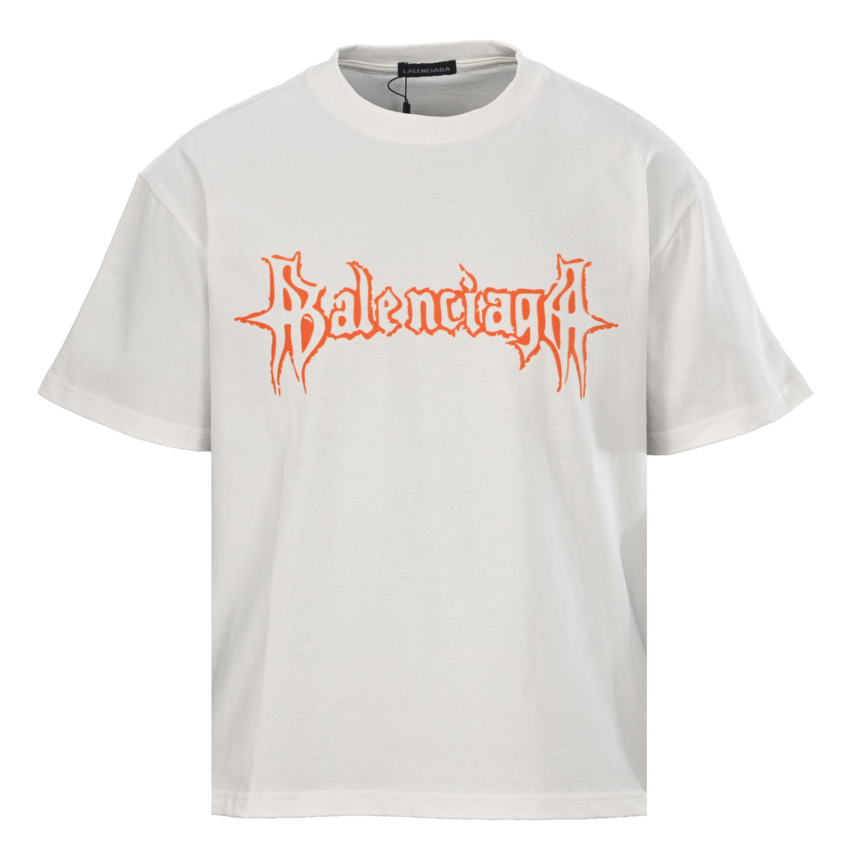 BALENCIAGA Gothic Lettering Logo Short Sleeve T-Shirt