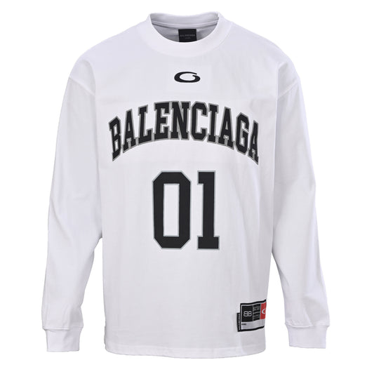 BALENCIAGA x Manchester United Number 10 Football Long Sleeve T-Shirt