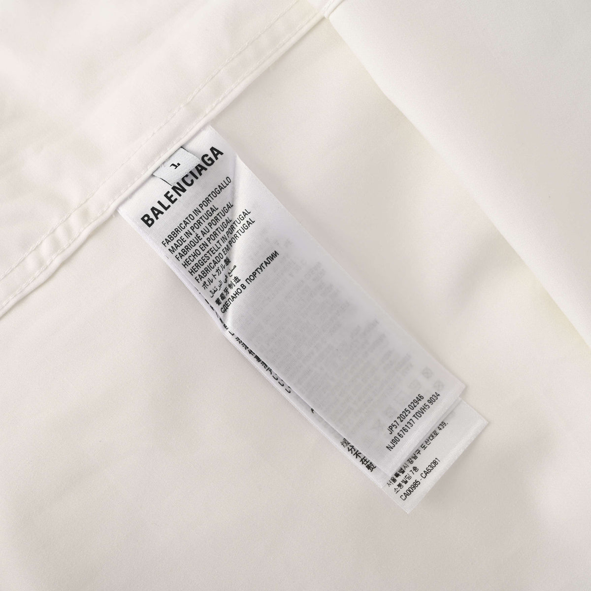 BALENCIAGA Classic Back Graphic Print Shirt Jacket