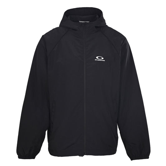 BALENCIAGA BLCG Circular Embroidery Lightweight Hooded Jacket