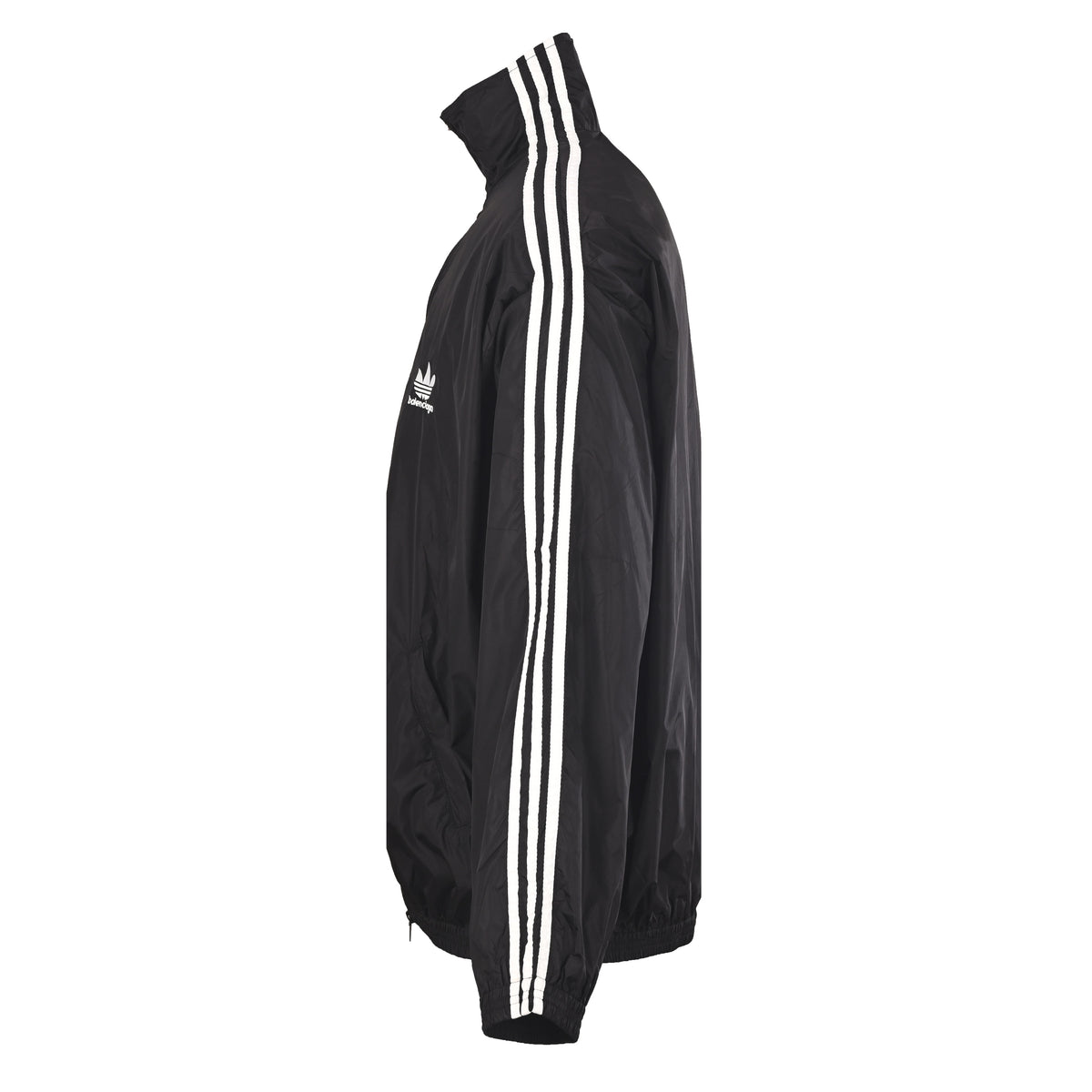 BALENCIAGA x adidas Trefoil Black & White Shoulder-Panel Jacket