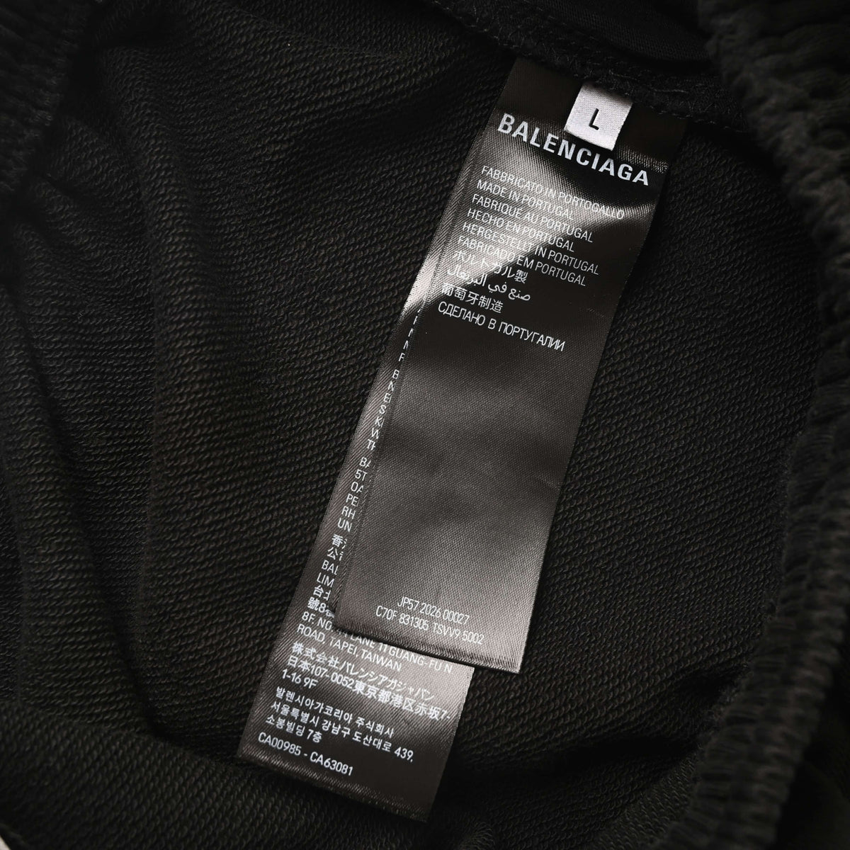 BALENCIAGA BLCG Green Tape-Effect Graffiti Pants