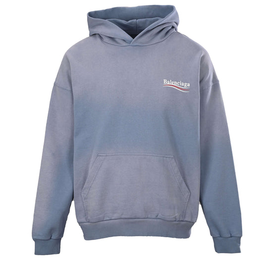 BALENCIAGA Washed Cola Lettering Hoodie