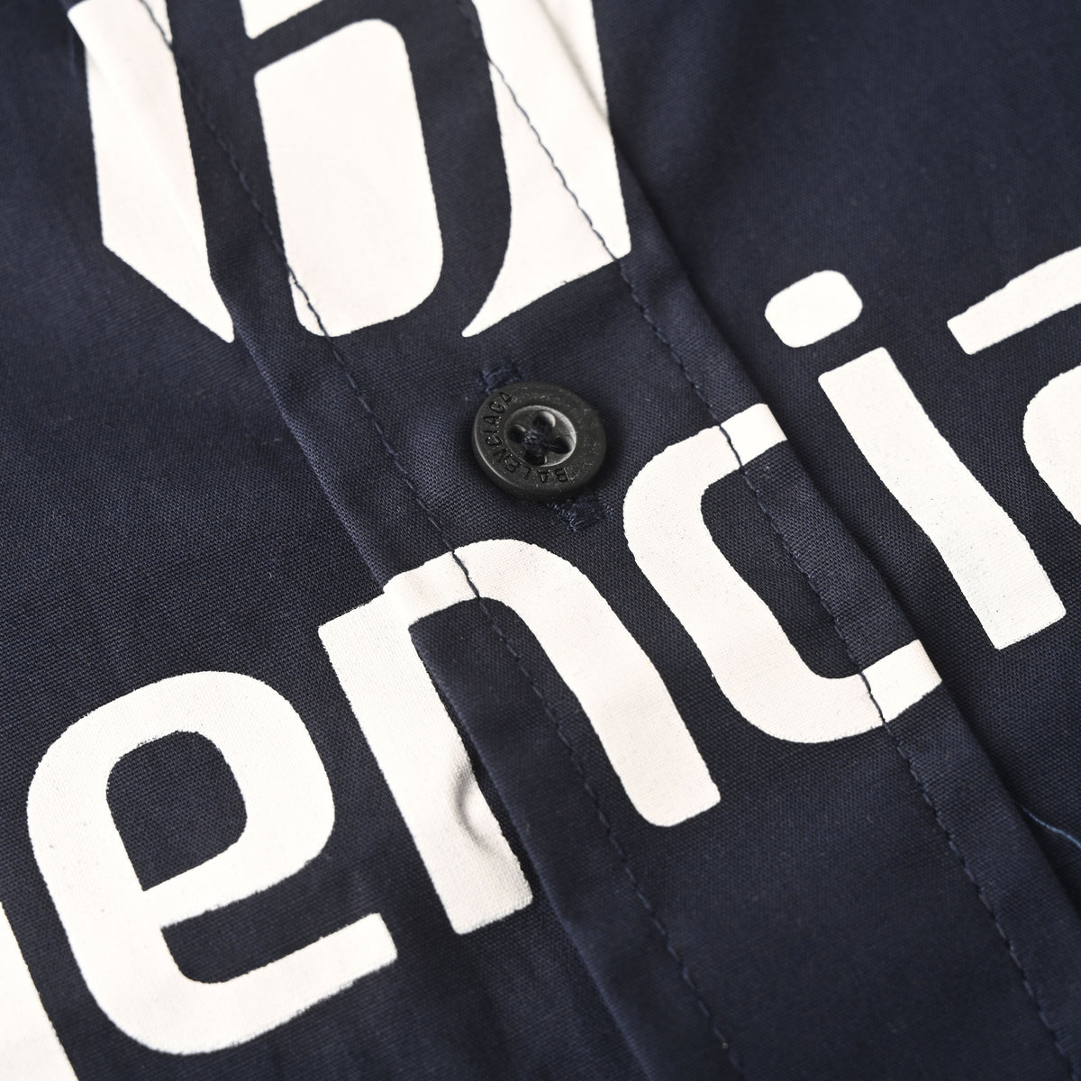 BALENCIAGA Manchester United Embroidered Tape Detail Long Sleeve Shirt