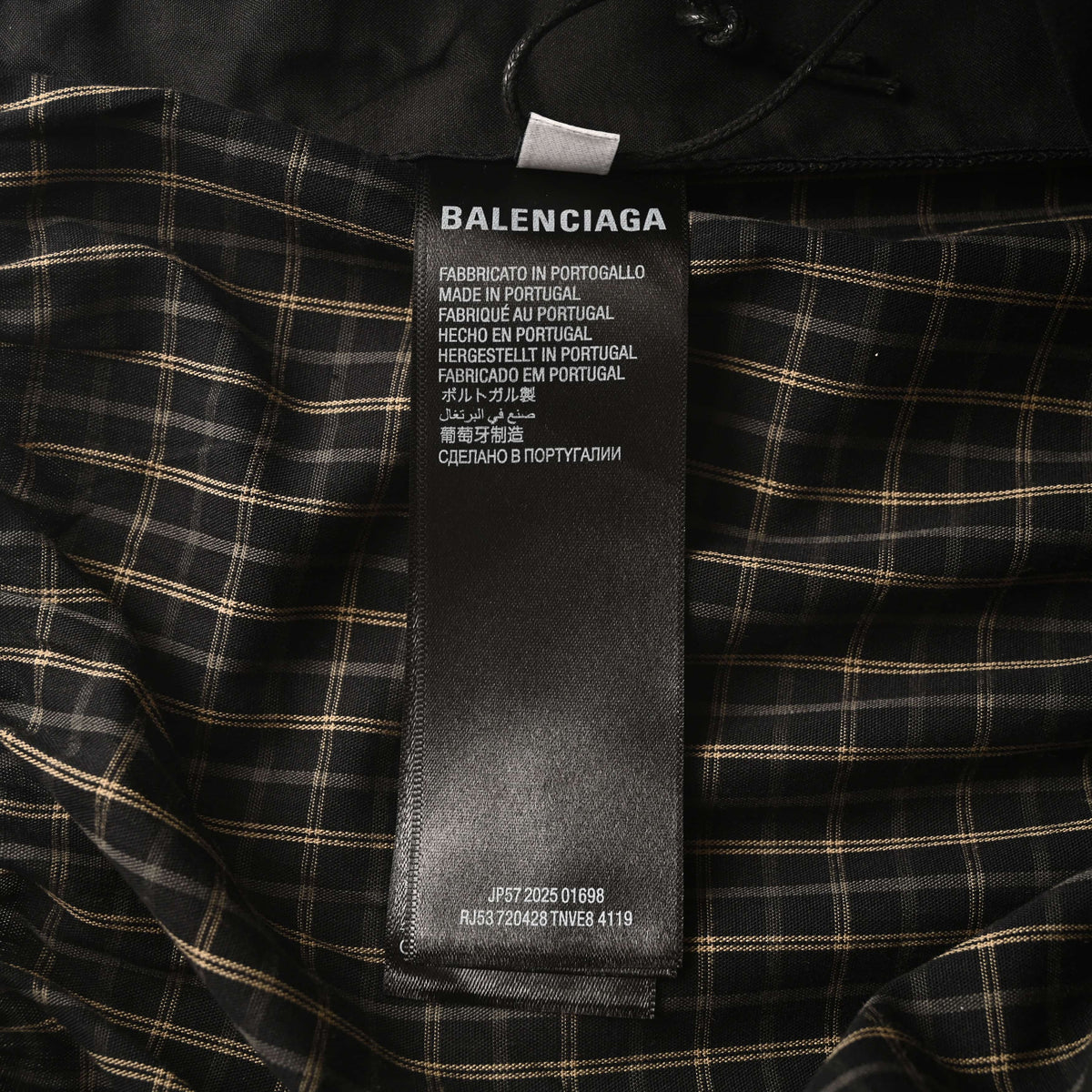 BALENCIAGA Small Check Pattern Shorts